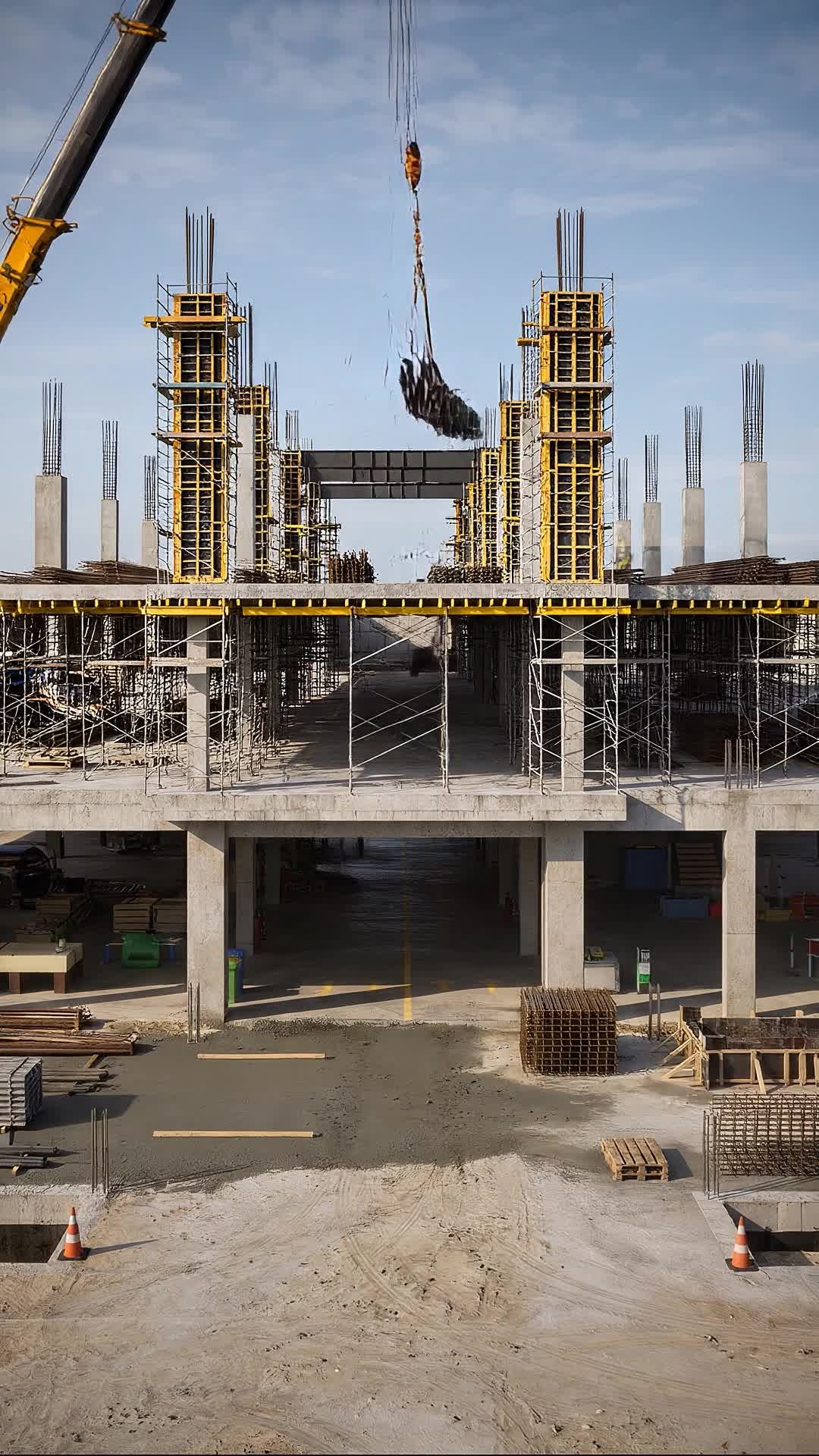 Construction-stage visualisation of the industrial development